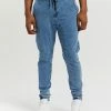 Everloom Zayne Denim Joggers Vintage Blue