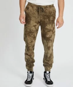 Everloom Ever Tie Dye Track Pants Khaki