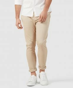 French Connection Slim Fit Chino Pants STONE