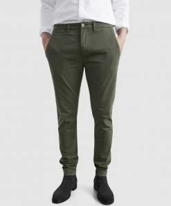 French Connection Slim Fit Chino Pants MILITARY GREEN