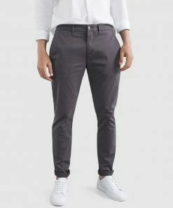 French Connection Slim Fit Stretch Chino Pants CHARCOAL