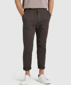 French Connection Canvas Utility Pants WASHED BLACK