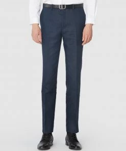 Jack London Navy Linen Suit Pants