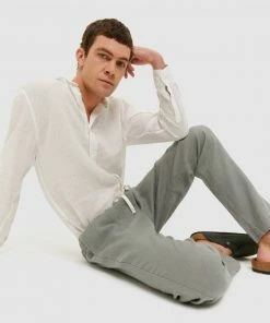 Jag Linen Pull-On Pants Green Smoke -Men's Pants Online Shop http3A2F2Fstatic.theiconic.com .au2Fp2Fjag 1412 4857531 6