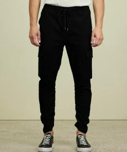 Justin Cassin Outkast Cargo Trousers Black