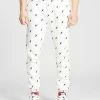 Kangol All Over Print Joggers Off White