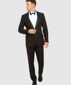 Kelly Country Livorno 1 Button Slim Fit Dinner Suit Black