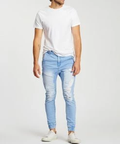 Kiss Chacey Spartan Denim Joggers Crystal Blue -Men's Pants Online Shop http3A2F2Fstatic.theiconic.com .au2Fp2Fkiss chacey 2033 3918241 5