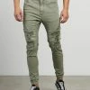 Kiss Chacey Hydra Denim Joggers Lichen Green