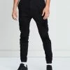 Kiss Chacey Zeppelin Pants Destroyed Solid Black