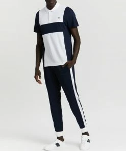 Lacoste Run-Resistant Pique Track Pants Navy & White -Men's Pants Online Shop http3A2F2Fstatic.theiconic.com .au2Fp2Flacoste 0067 3417031 5