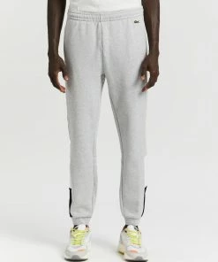 Lacoste Colour Block Track Pants Silver & White