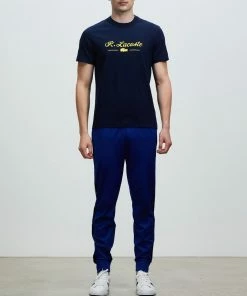 Lacoste Run-Resistant Pique Track Pants Blue & Navy Blue -Men's Pants Online Shop http3A2F2Fstatic.theiconic.com .au2Fp2Flacoste 6853 9417031 5