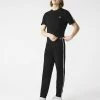Lacoste Tape Fleece Track Pants Black, Black & Black