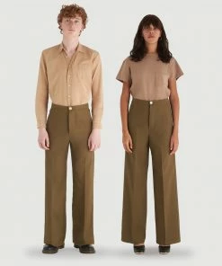 Madre Natura Palm Pants Dark Tan