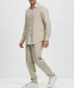 Merlino Street Linen Long Pants Natural -Men's Pants Online Shop http3A2F2Fstatic.theiconic.com .au2Fp2Fmerlino street 0193 9922131 5