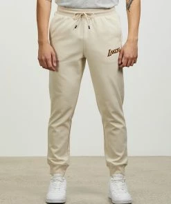 Mitchell & Ness Los Angeles Lakers Hometown Fleece Jogger Pants Clay
