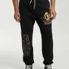 Mitchell & Ness Bulls Champs Trophy Track Pants Faded Black