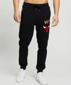Mitchell & Ness Hometown Fleece Joggers Chicago Bulls Black