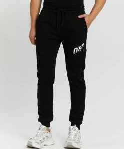 Nena & Pasadena Carbon Trackpants Jet Black