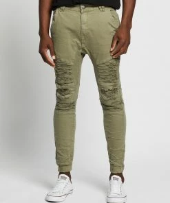 Nena & Pasadena Hell Cat Jogger Pants Khaki