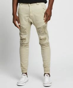 Nena & Pasadena Hell Cat Jogger Pants Stone