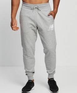 New Balance Classics Essentials Stacked Logo Sweatpants Athletic Grey