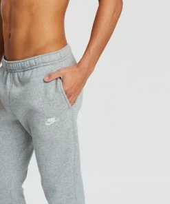 Nike Club Fleece Jogger Pants ​Dark Grey Heather, Matte Silver & White -Men's Pants Online Shop http3A2F2Fstatic.theiconic.com .au2Fp2Fnike 1586 157209 4