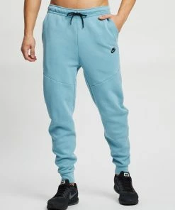 Nike Tech Fleece Joggers Cerulean & Black