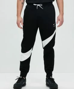 Nike Sportswear Swoosh Tech Fleece Pants - Men's Black, White & White
