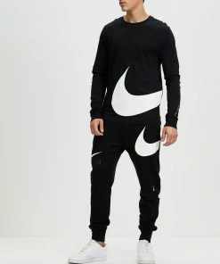 Nike Swoosh French Terry Pants Black & White -Men's Pants Online Shop http3A2F2Fstatic.theiconic.com .au2Fp2Fnike 5333 8148521 5