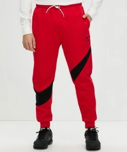 Nike Sportswear Swoosh Tech Fleece Pants University Red, Black & Black