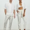 NonType Draw String Patch Pocket Pants - Unisex Bone