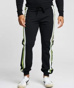 Onitsuka Tiger Knit Pants - Men's Neon Yellow & Black