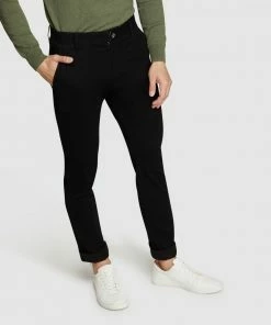 Oxford Stretch Skinny Organic Cotton Chinos Black -Men's Pants Online Shop http3A2F2Fstatic.theiconic.com .au2Fp2Foxford 1406 2653041 4