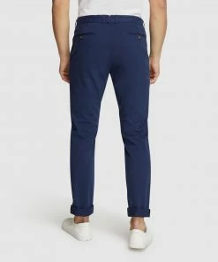 Oxford Luka Stretch Organic Cotton Chinos Galaxy blue -Men's Pants Online Shop http3A2F2Fstatic.theiconic.com .au2Fp2Foxford 1432 3553041 3