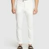 Oxford Luka Stretch Organic Cotton Chinos White