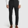 Oxford Hopkins Wool Suit Trousers Charcoal