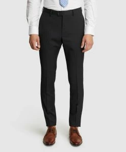 Oxford Hopkins Wool Suit Trousers Charcoal