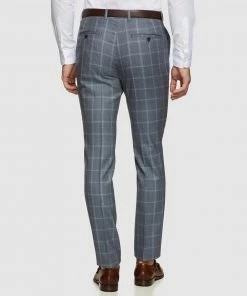 Oxford Hopkins Wool Checked Trousers Pale Blue -Men's Pants Online Shop http3A2F2Fstatic.theiconic.com .au2Fp2Foxford 2085 4831221 3