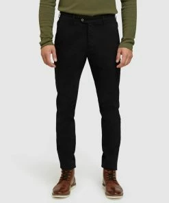 Oxford Luka Stretch Casual Pants Black