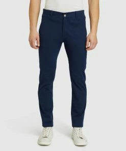 Oxford Danny Casual Organic Cotton Chinos Oxford blue