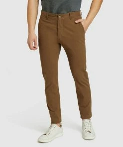 Oxford Danny Casual Organic Cotton Chinos Olive