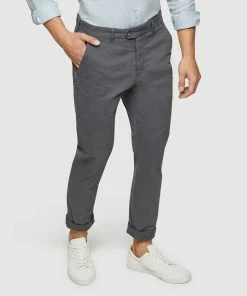 Oxford Luka Stretch Organic Cotton Chinos Steel -Men's Pants Online Shop http3A2F2Fstatic.theiconic.com .au2Fp2Foxford 2823 9129251 4