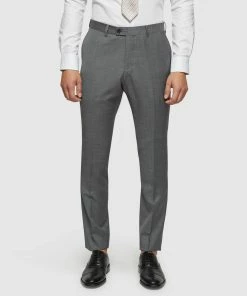 Oxford Hopkins Wool Stretch Suit Trousers Charcoal