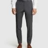 Oxford Byron Wool Stretch Suit Trousers Grey