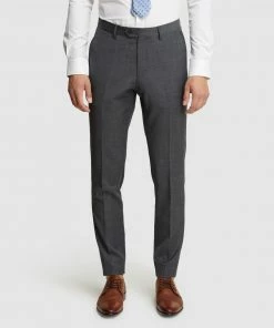 Oxford Byron Wool Stretch Suit Trousers Grey