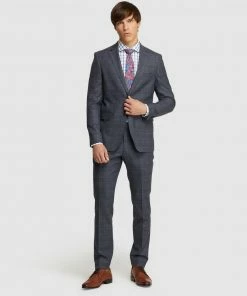 Oxford Auden Wool Stretch Check Suit Pants Grey/blue -Men's Pants Online Shop http3A2F2Fstatic.theiconic.com .au2Fp2Foxford 3101 9865441 5