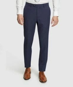 Oxford Byron Wool Rich Suit Trousers Blue