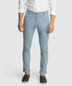 Oxford Stretch Skinny Organic Cotton Chinos Smoky Blue